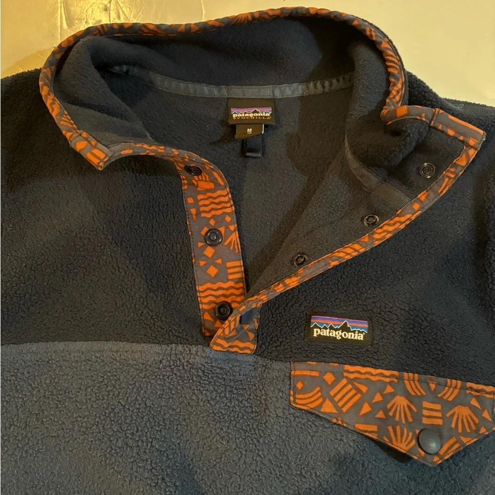 PATAGONIA Fleece Quarter Snap Girls SYNCHILLA JACKET M 10